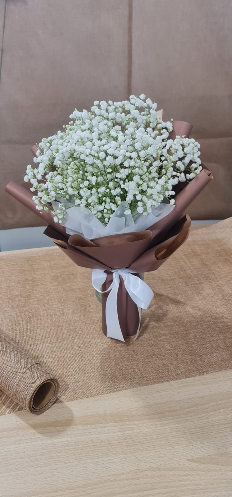 BB001 - Baby Breath Bouquet - Snow White