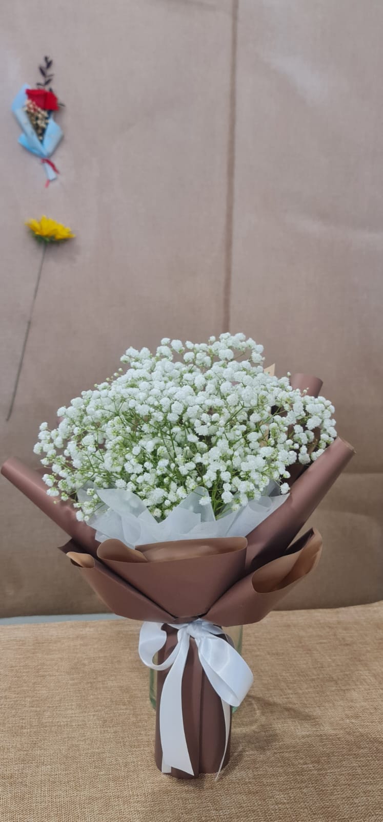 BB001 - Baby Breath Bouquet - Snow White