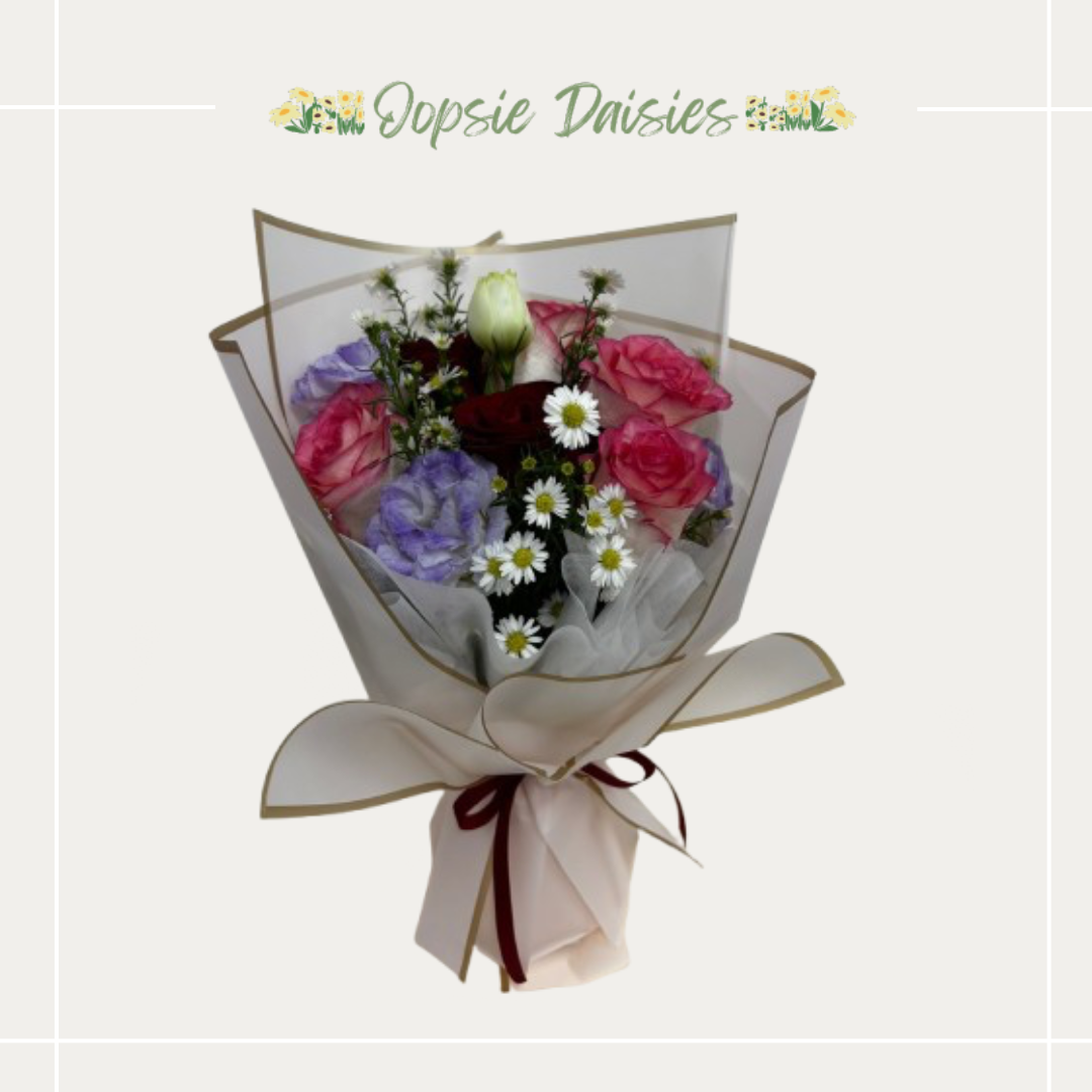 Sunflower & Roses Basket